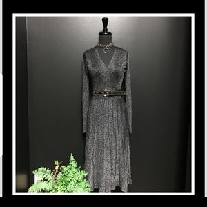 Sheer black and silver dress